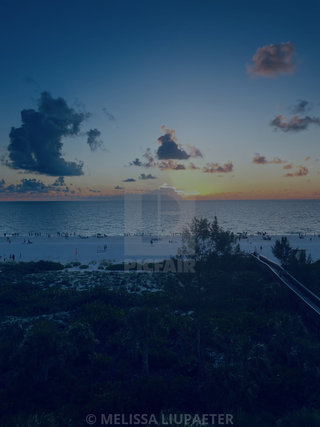 Golden hour over the shoreline